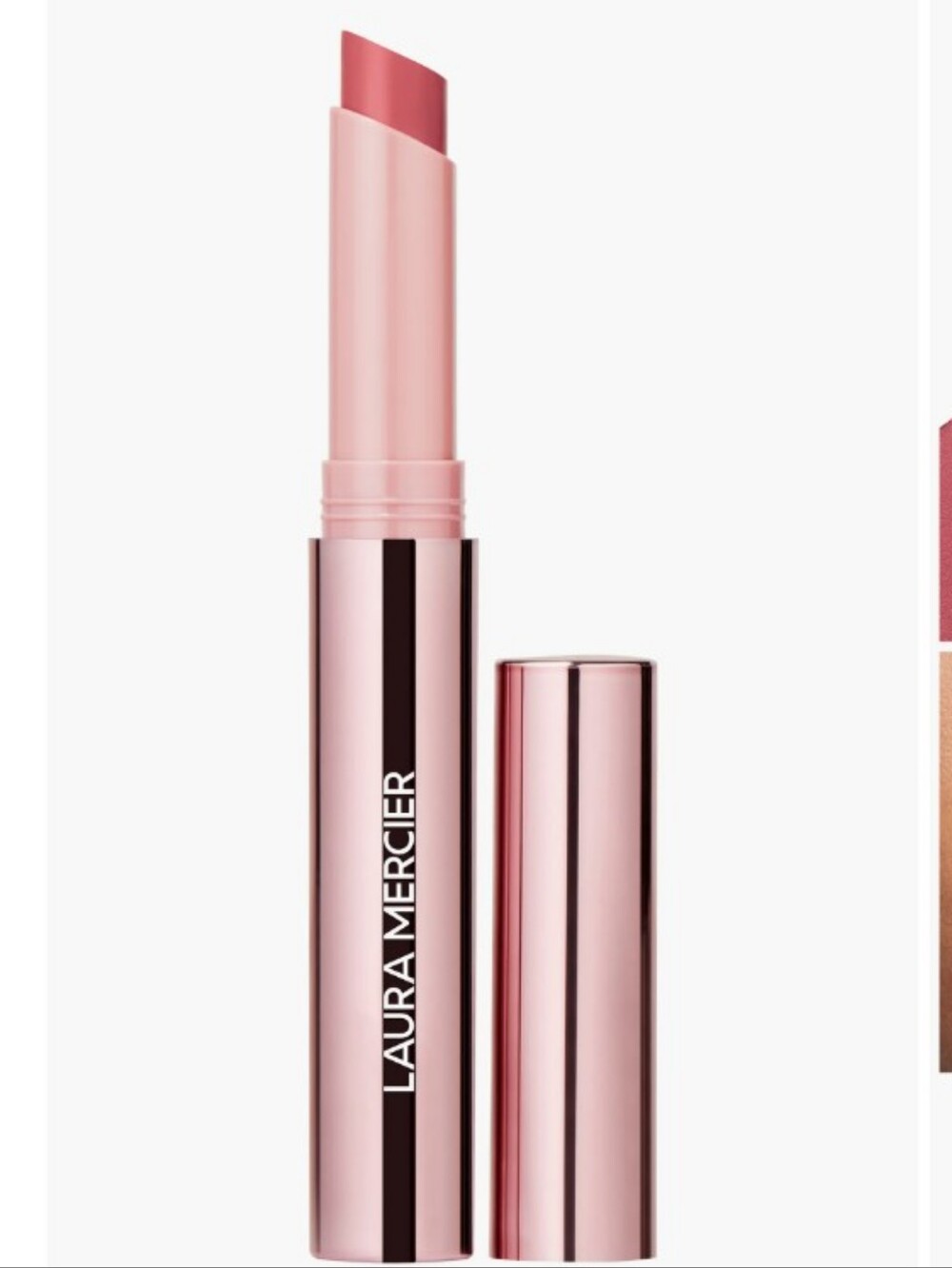 New Laura Mercier High Vibe Lip Color — 140 Buzz (Muted Rose Pink)